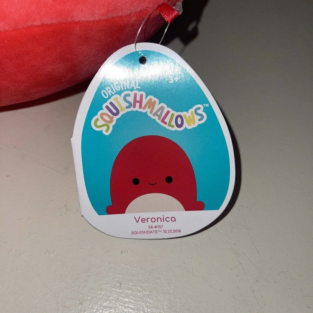 Squishmallows 8 Inch Veronica the Red Octopus Strawberry 2021 Kelly Toy New!